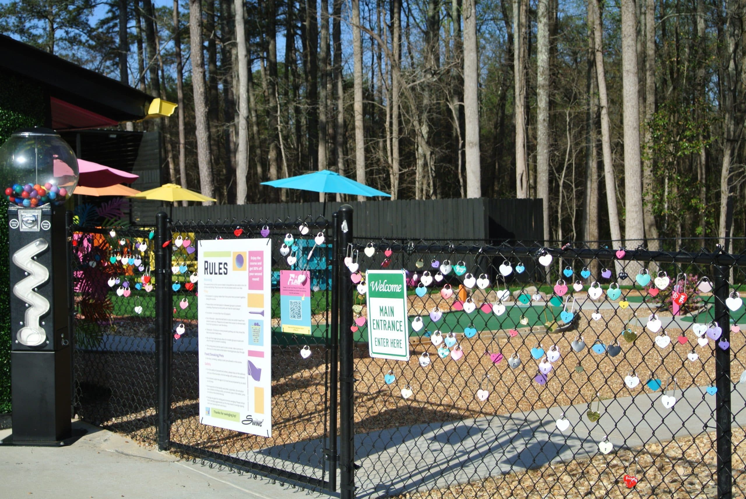Mini golf course view
